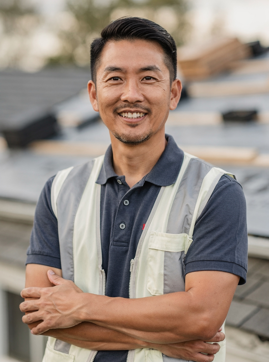 Michael 'Mike' Chen, Owner and Lead Roofer