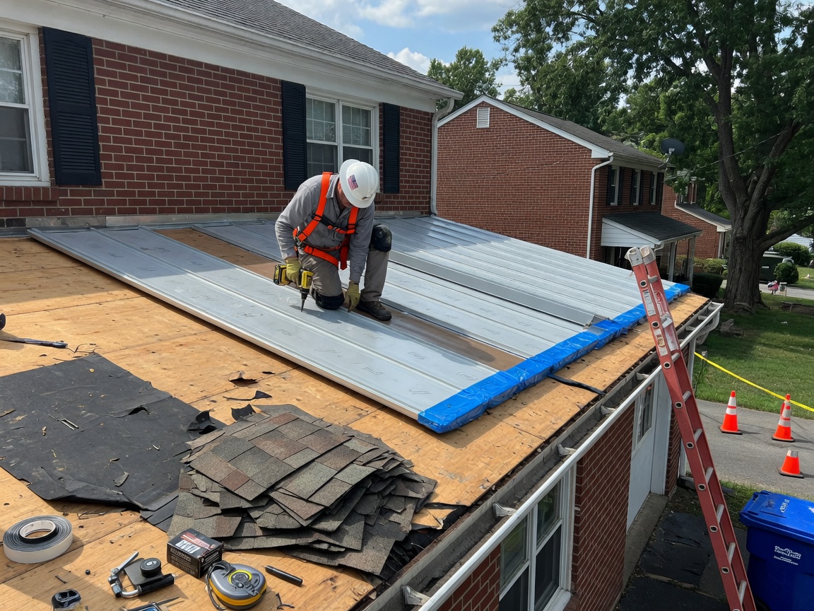 Metal Roof Replacement in Towson, MD